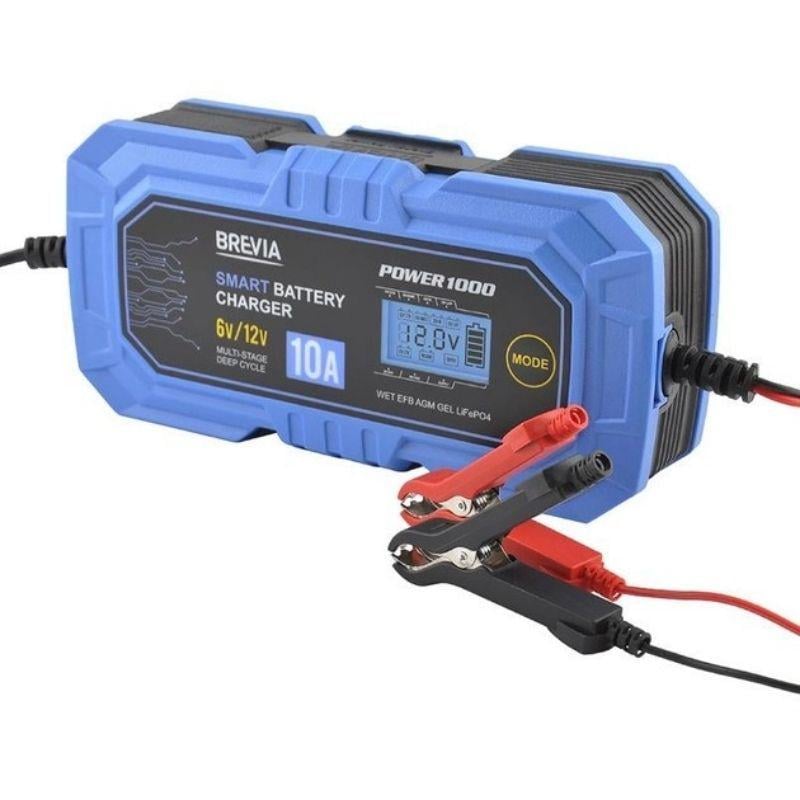 Зарядное устройство для аккумуляторов Brevia Power 10А для батарей до 200Ah (21000EP) Зарядное устройство для аккумуляторов Brevia Power 10А для батарей до 200Ah (21000EP)