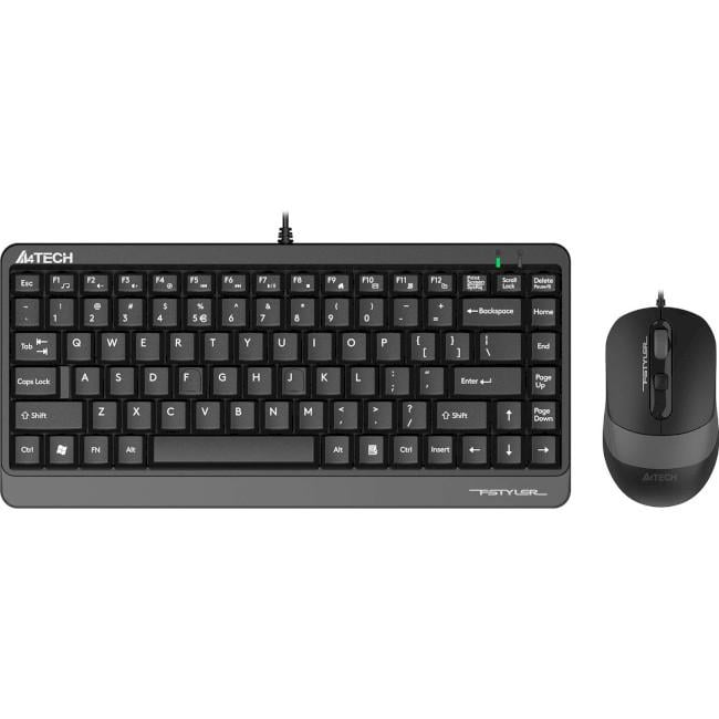 Комплект клавіатура з мишкою A4-Tech F1110 USB Grey (139286) - фото 3