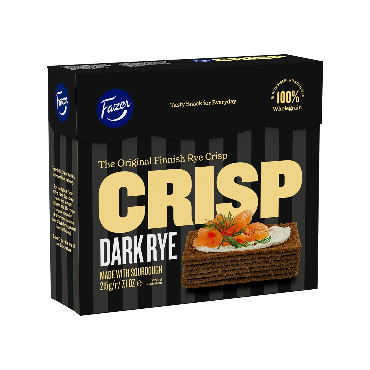 Сухарики Fazer Crisp Dark Rye 215 г