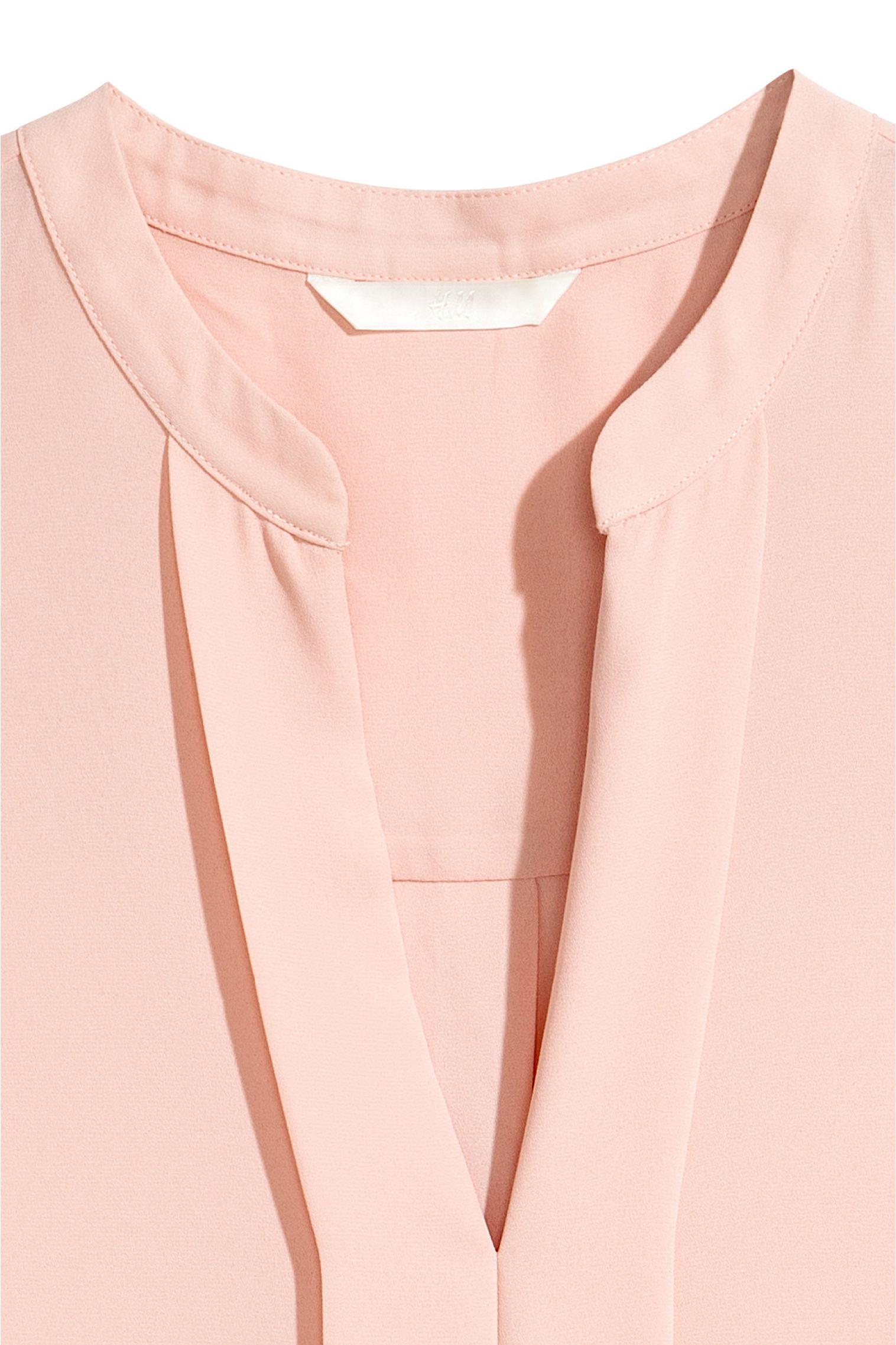 Блуза H&M р. 32 Пудровый (23065100456) - фото 3 Блуза H&M р. 32 Пудровый (23065100456) - фото 3