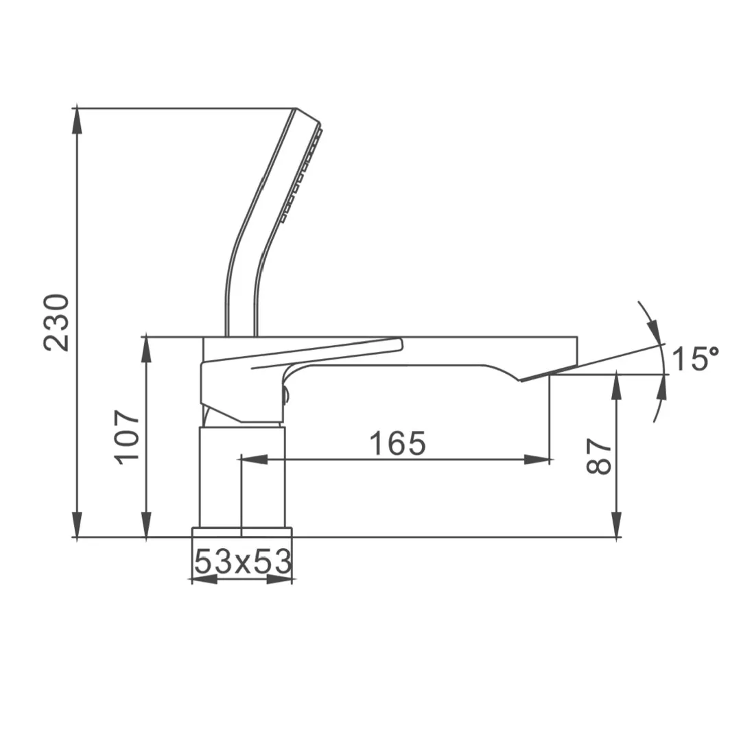 Змішувач для ванни на борт Frap F1146 Хром (SQ-1033888) - фото 6 Змішувач для ванни на борт Frap F1146 Хром (SQ-1033888) - фото 6