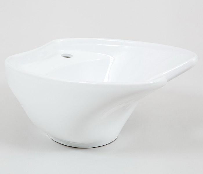 Раковина до перукарської мийки ДенІС professional СОЛО/SOLO 0356 керамічна Білий (1453070726) - фото 4