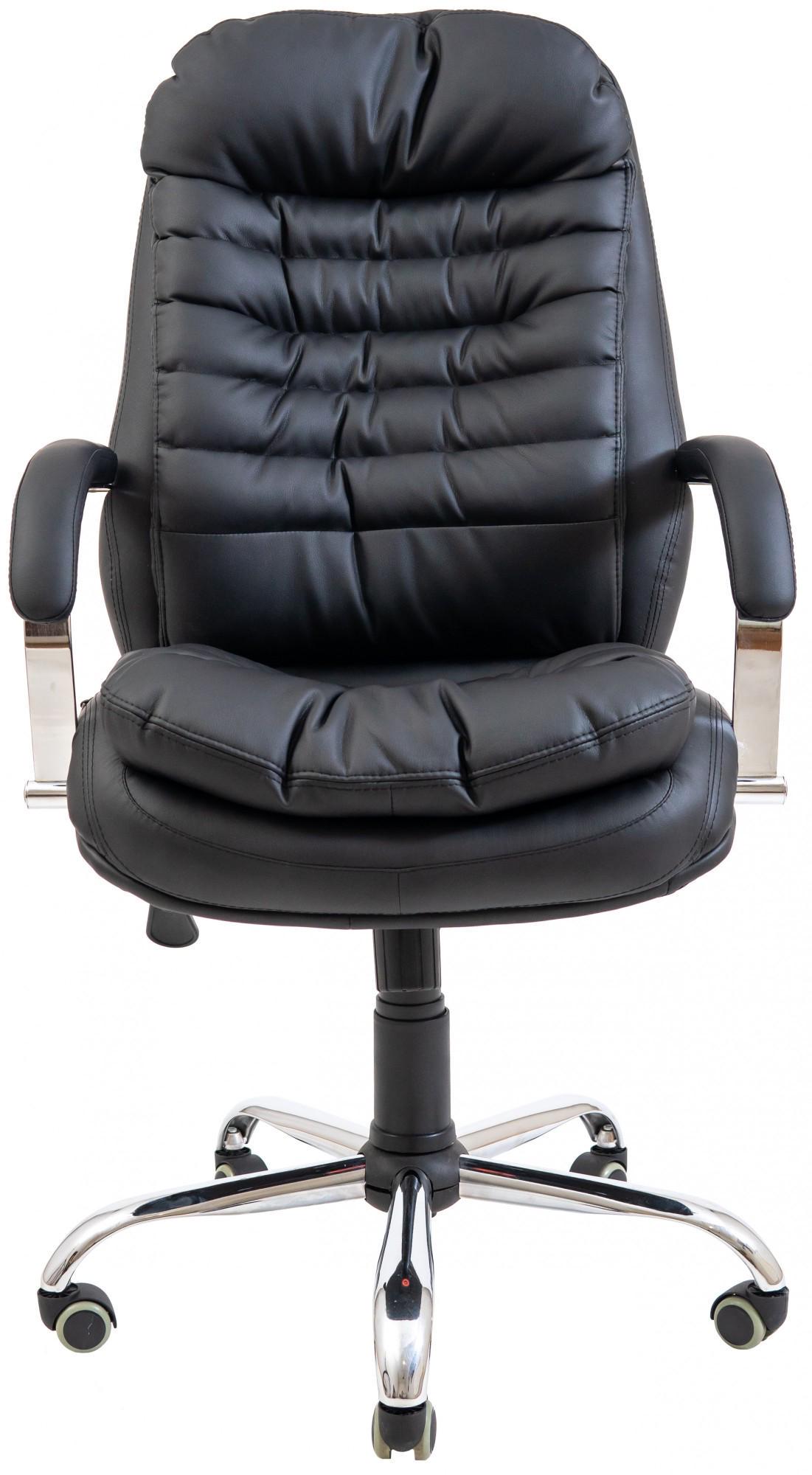 Крісло офісне комп'ютерне Valencia шкіра Lux М2 AnyFix Хром/Чорний - фото 2