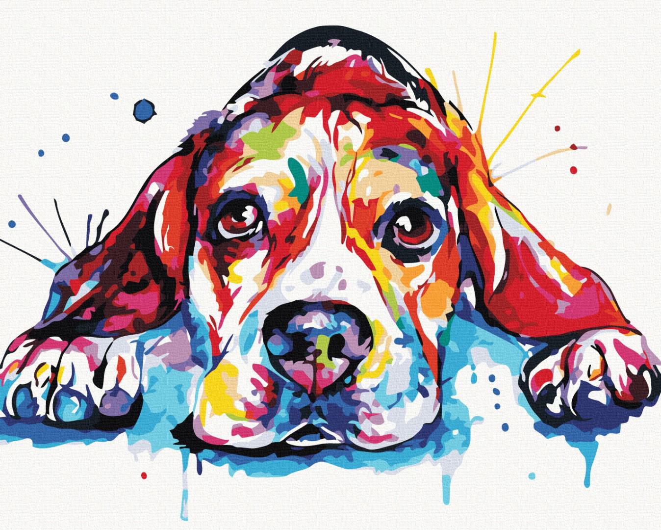 Картина по номерам Brushme Радужный любимец 40x50 см (BS52198)