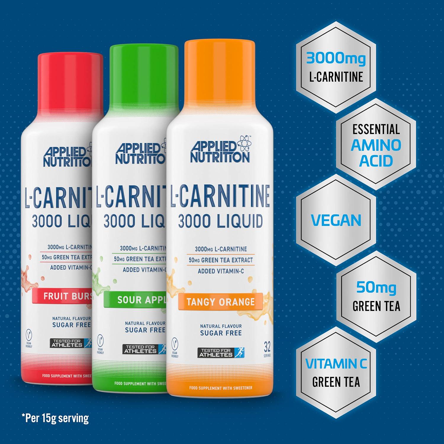 Карнитин L Applied Nutrition L Carnitine 3000 Liquid 480 мл - фото 3