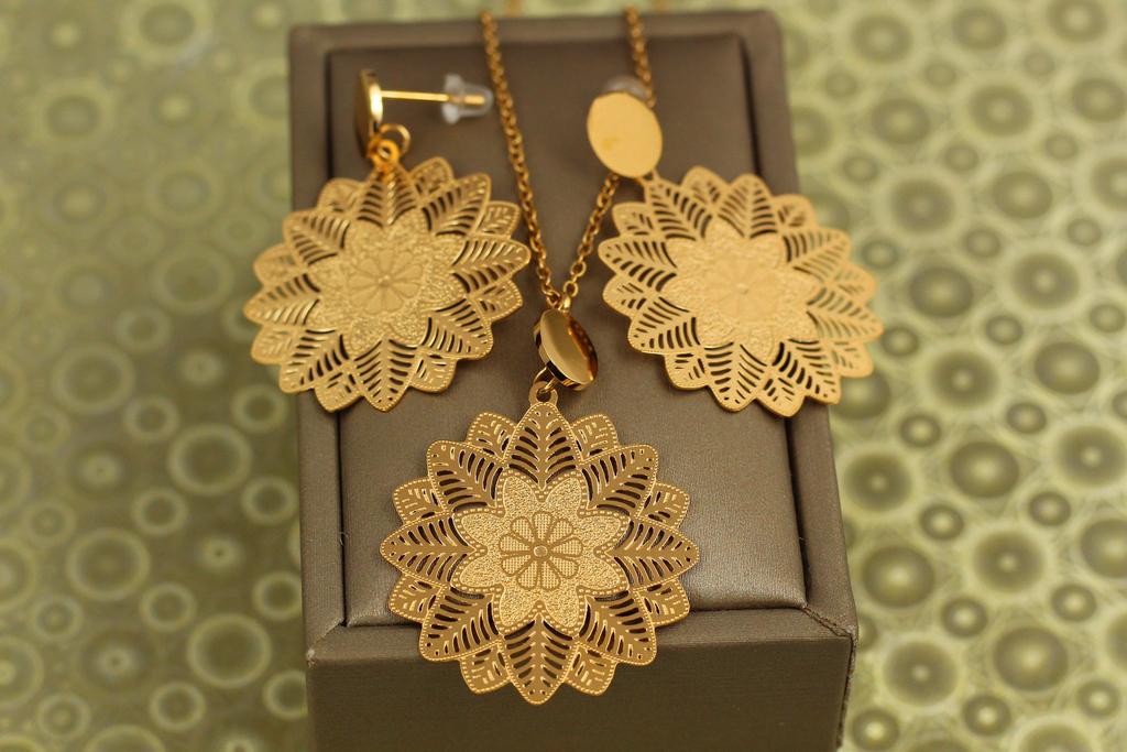 Набор Xuping Jewelry Мандала Золотистый (31443226)