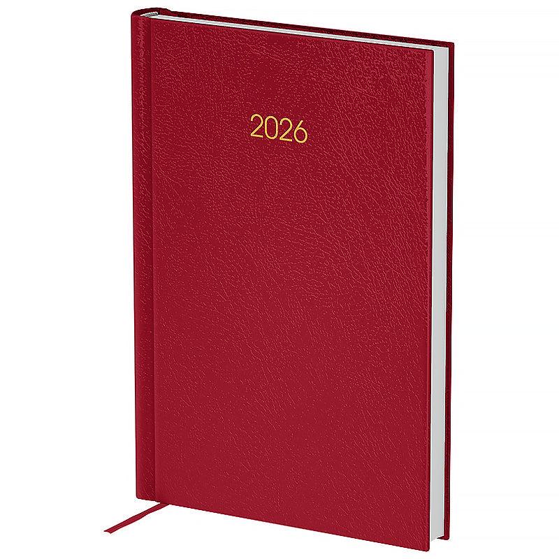 Дневник датированный 2026 Axent Classic City 145*210 мм 336 страниц бордовый (8842-26-4-A)