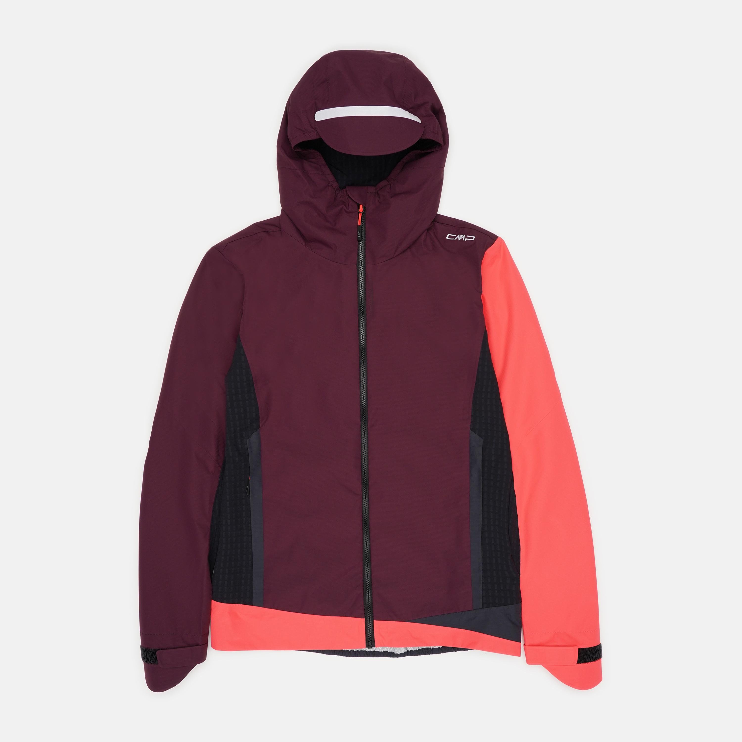 Куртка спортивна CMP XS Бордово-чорний (33Z2576)