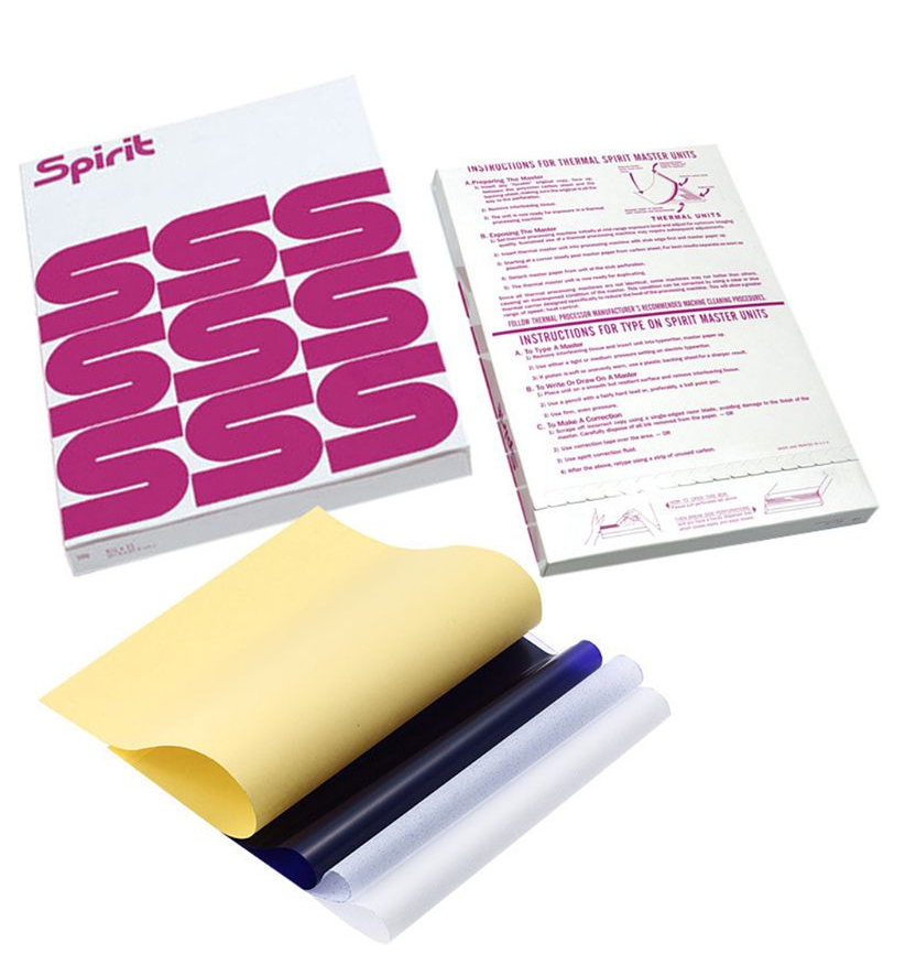 Трансферная бумага Spirit для тату 10 шт. (12614)