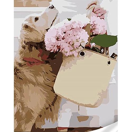 Картина за номерами Strateg Преміум Несподівана зустріч з лаком та рівнем 30x40 см (Str-SS1127)