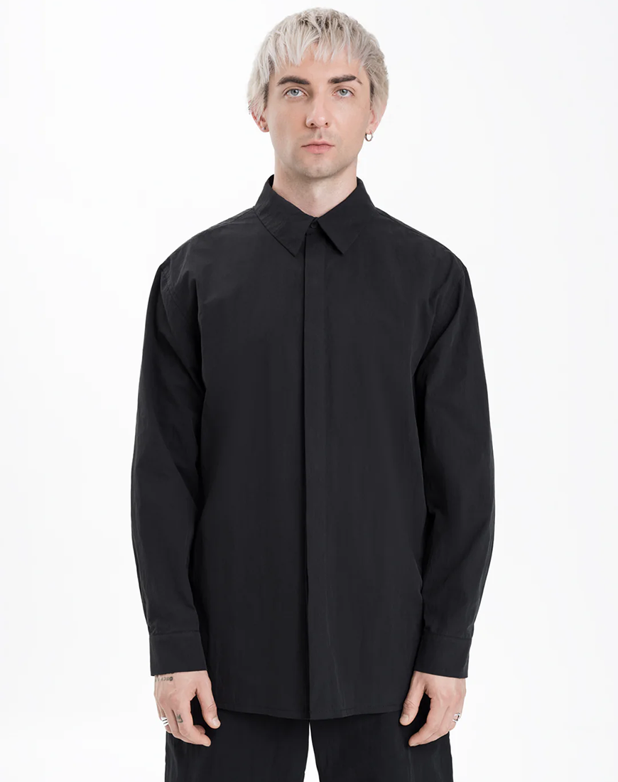 Сорочка Button up чоловіча ACT.1 чорна M