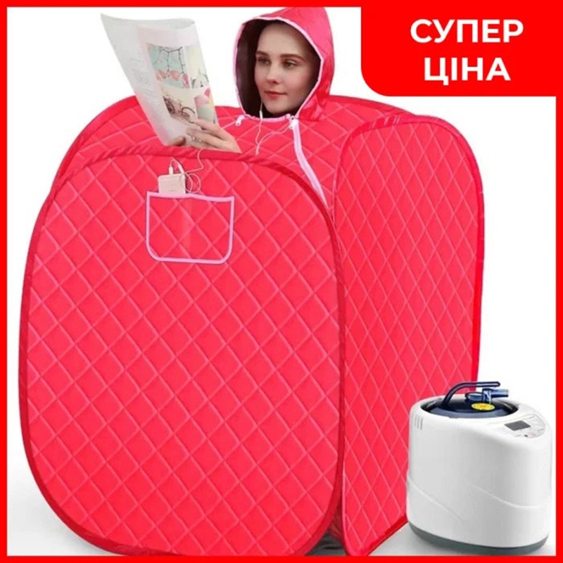 Портативна парова сауна UKC 6806 3 л 1000 Вт Red (tf6806) - фото 2 Портативна парова сауна UKC 6806 3 л 1000 Вт Red (tf6806) - фото 2