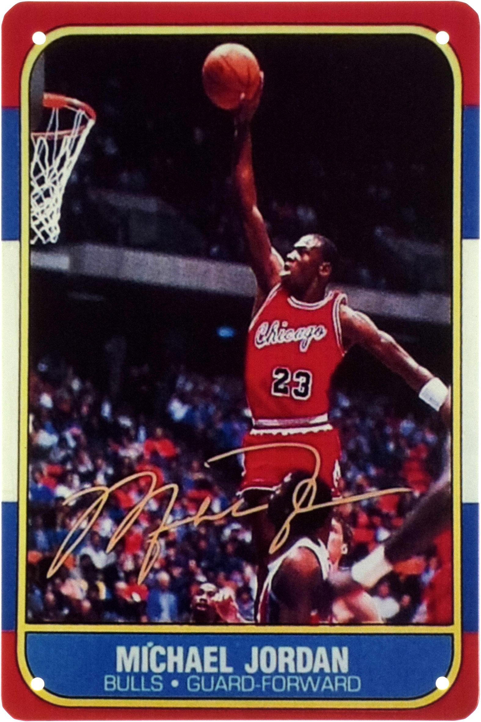 Металлическая табличка Майкл Джордан/Michael Jordan Chicago Bulls Guard Forward 20x30 см