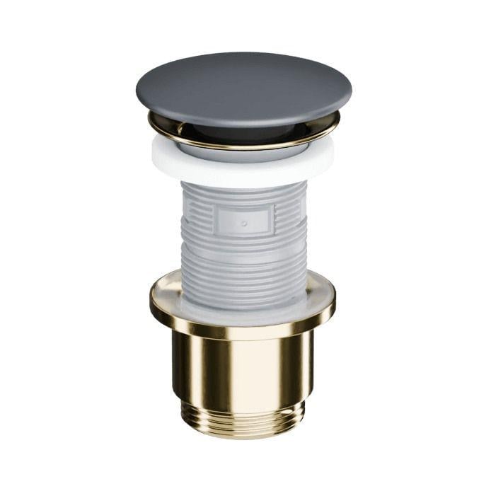 Клапан донний Excellent Design Click-Clack 1 1/4" для умивальника та біде Графіт матовий (ARIN.1485.K.01.GRMGL) Клапан донний Excellent Design Click-Clack 1 1/4" для умивальника та біде Графіт матовий (ARIN.1485.K.01.GRMGL)