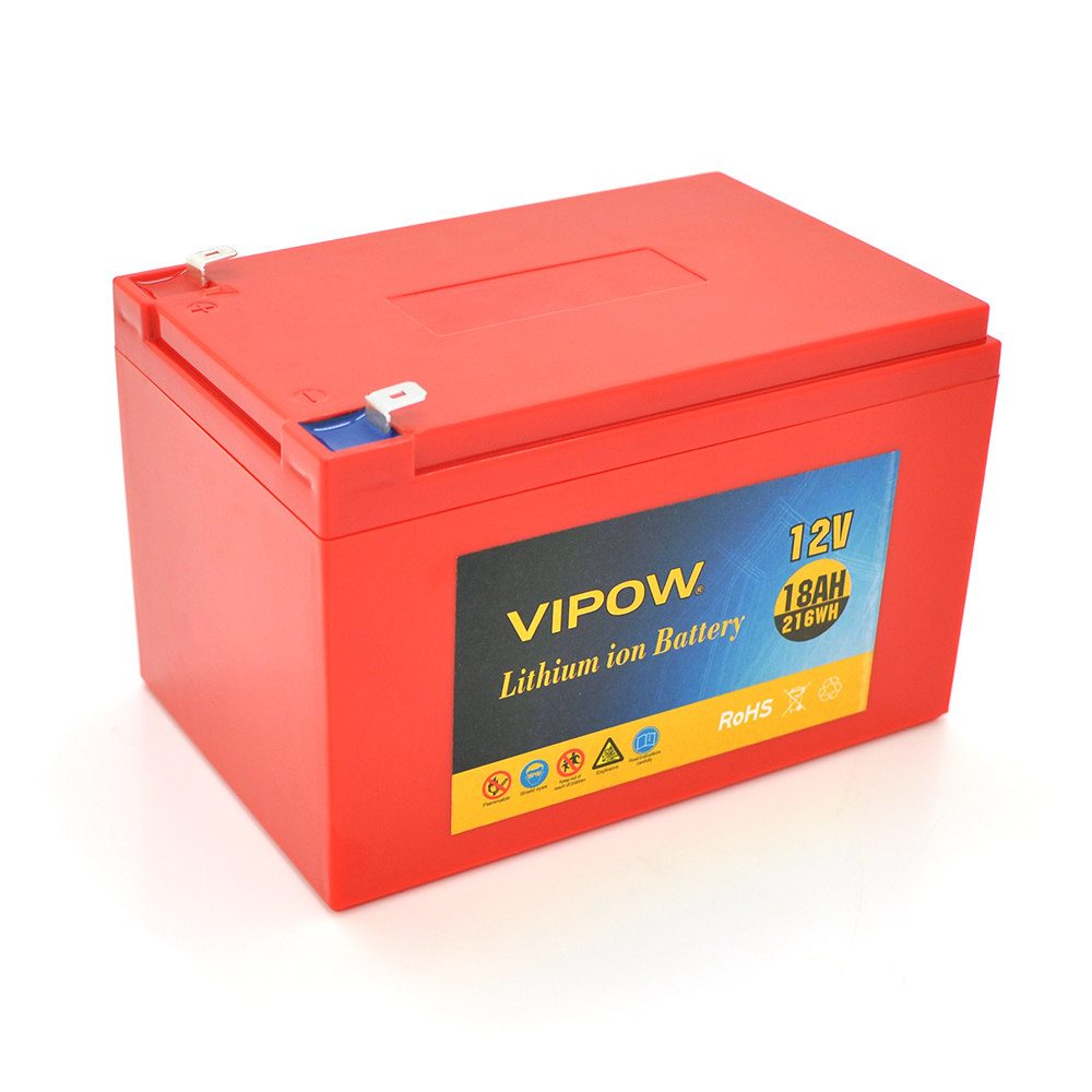 Аккумулятор Vipow 12V 18Ah Li-ion 18650 BMS 3S9P 151х99х99 мм (YUT_V11421)