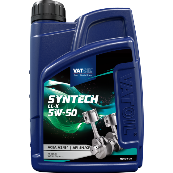 Моторне мастило VATOIL SynTech LL-X 5W-50 1 л (VAT 1-1 LL-X)