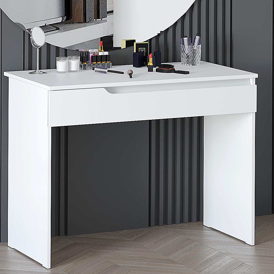 Туалетний столик DiPortes Бостон КС-2 100/76/50 см Білий (01238) Туалетний столик DiPortes Бостон КС-2 100/76/50 см Білий (01238)