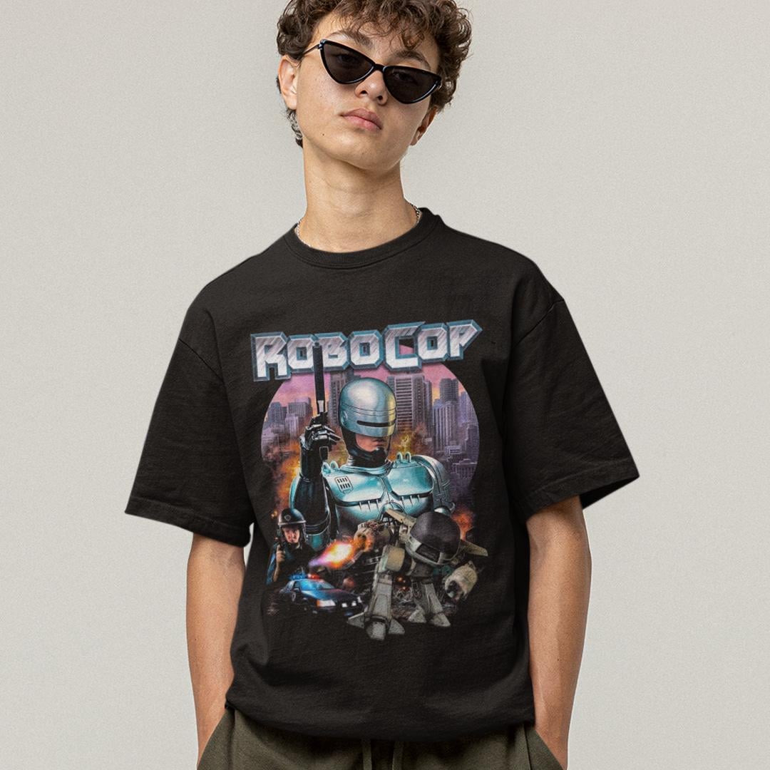 Футболка унисекс RoboCop 4XL Черный (0000011341)