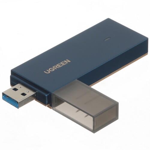 Адаптер Wi-Fi 6 UGREEN CM499 двухдиапазонный 2,4G и 5G USB 3,0/AX1800Mbps/беспроводной для ПК/ноутбука Blue (65225)