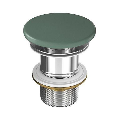 Клапан донный Cersanit Larga Click-Clack 1 1/4" для умывальника Зеленый матовый (K677-097)