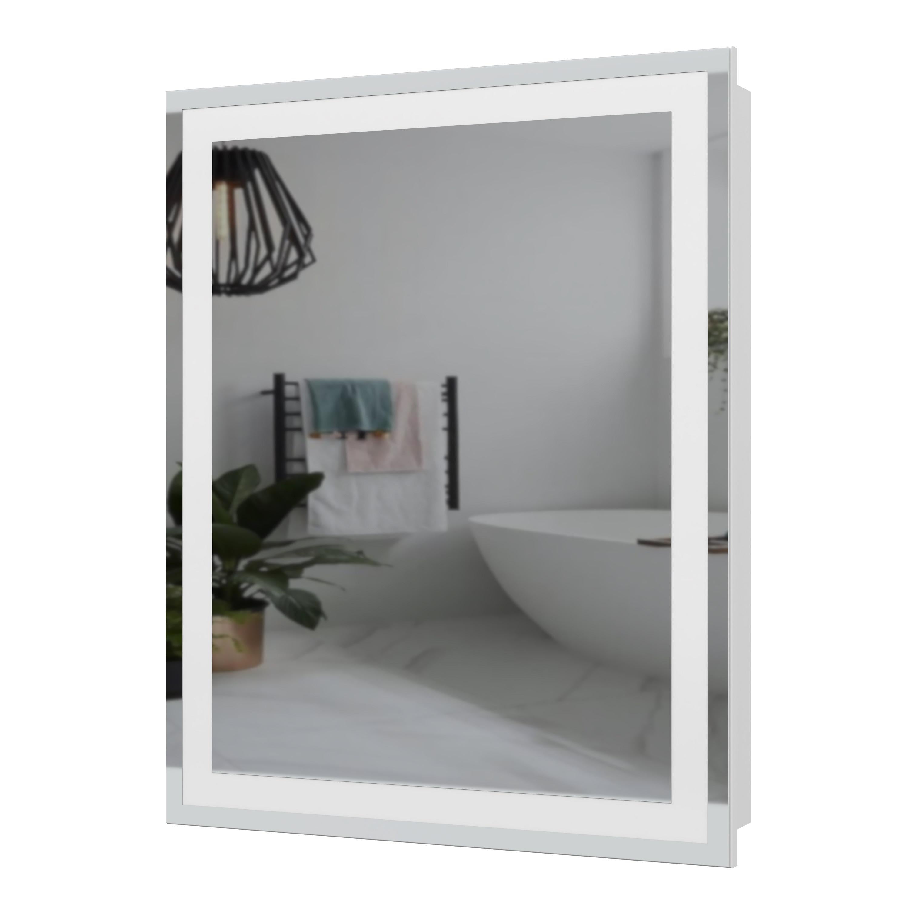 Шкаф зеркальный MIRATER с LED-подсветкой 60 см левосторонний (8189)