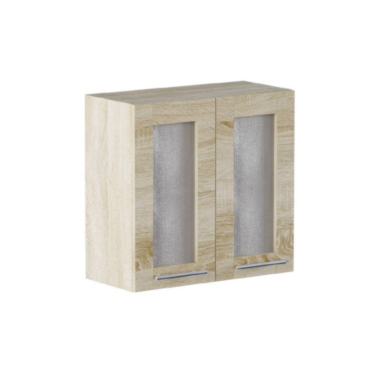 Кухня секция Эверест Эко 60 Верх Витрина 600х575х296 мм Сонома/Сонома (eko-304)