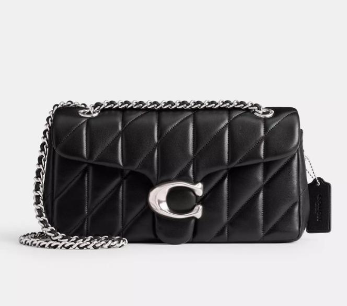 Сумка женская Coach Tabby 26 With Pillow Quilting Silver/Black