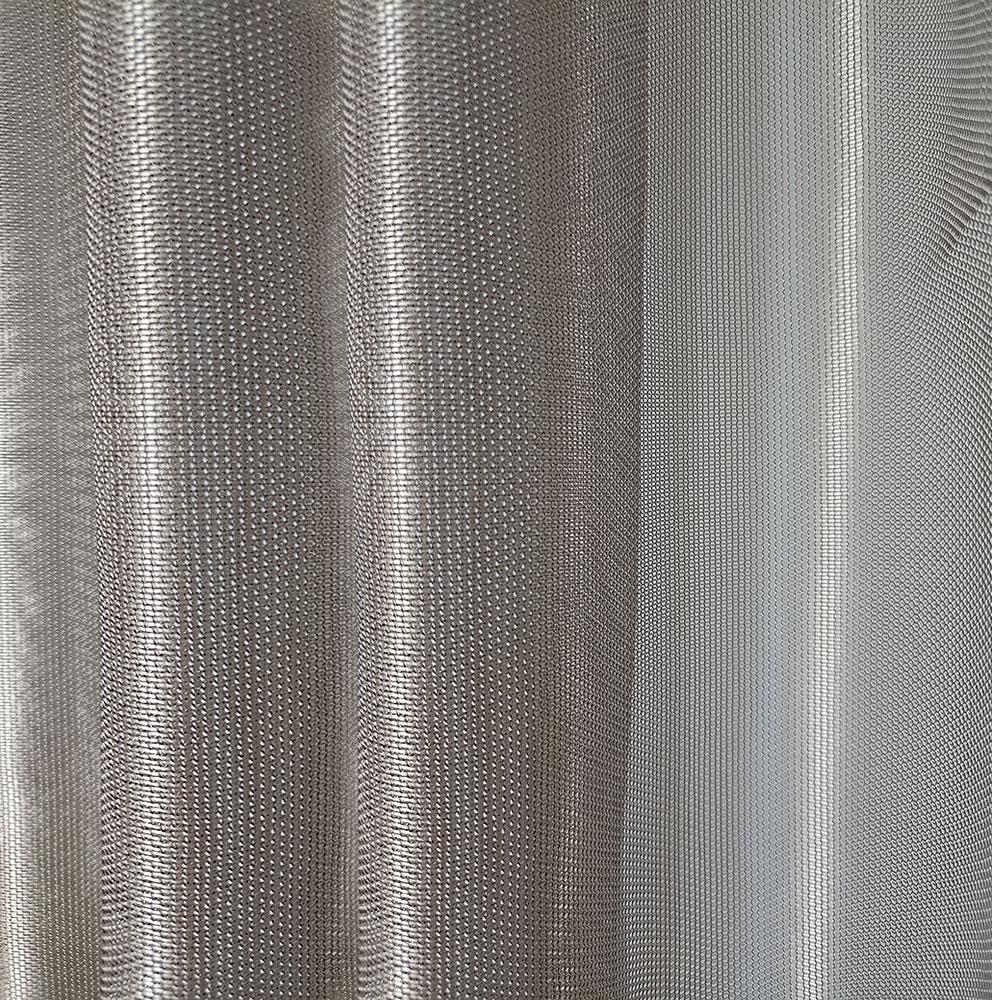 Комплект тюль на кухню сітка 140х170 см 2 шт. Темно-коричневий (20306- 140-2) - фото 2