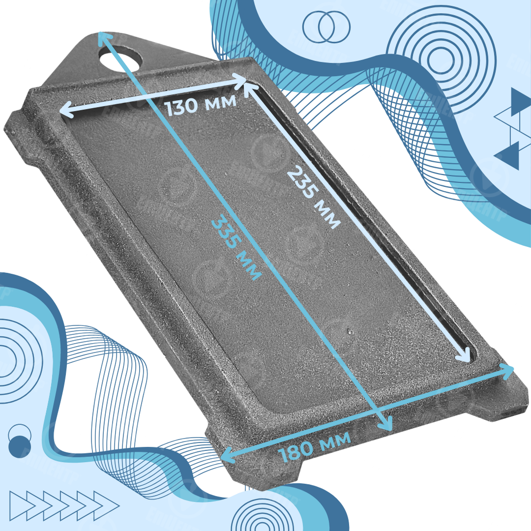 Шиберная задвижка чугунная для печи средняя 335х180 мм - фото 8 Шиберная задвижка чугунная для печи средняя 335х180 мм - фото 8