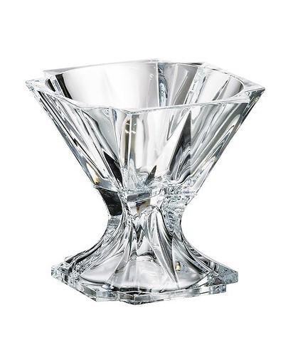 Фруктовница на широкой ножке Bohemia Metropolitan богемское стекло 215 мм