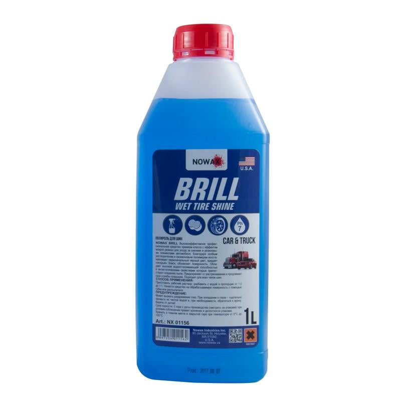 Поліроль для шин NOWAX BRILL Wet Tire Shine 1 л (NX01156)