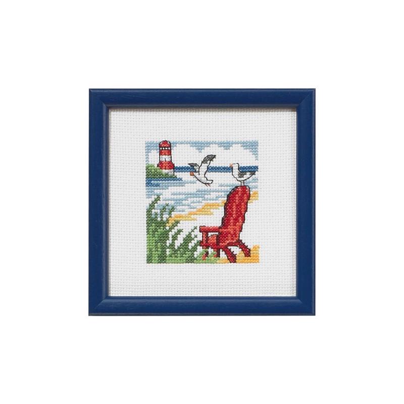 Набір для вишивання хрестиком Permin 14-5190 Red Beachchair (23547)