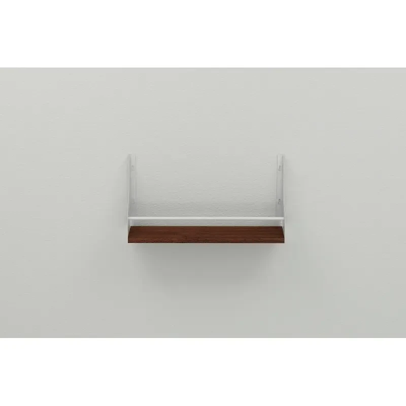 Полиця настінна Ferrum Decor Ізі ДСП/метал 260x500x150 мм Білий/Венге (FRD-105459) - фото 2 Полиця настінна Ferrum Decor Ізі ДСП/метал 260x500x150 мм Білий/Венге (FRD-105459) - фото 2