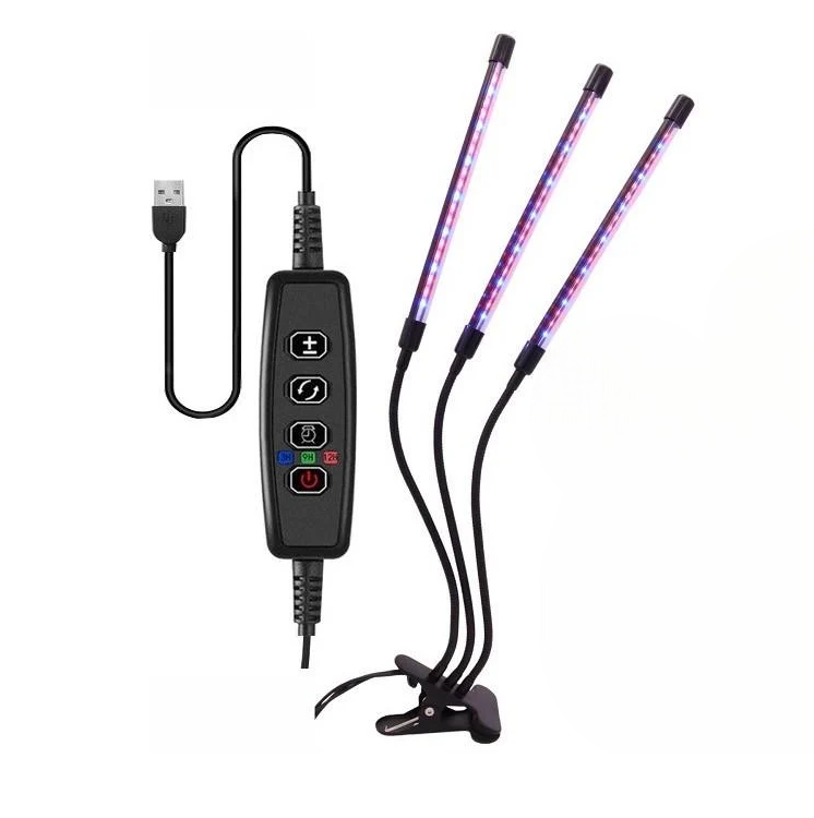 Лампа світлодіодна Supretto для прискореного росту кімнатних рослин на 4 гілки 80 LED (2677473379)