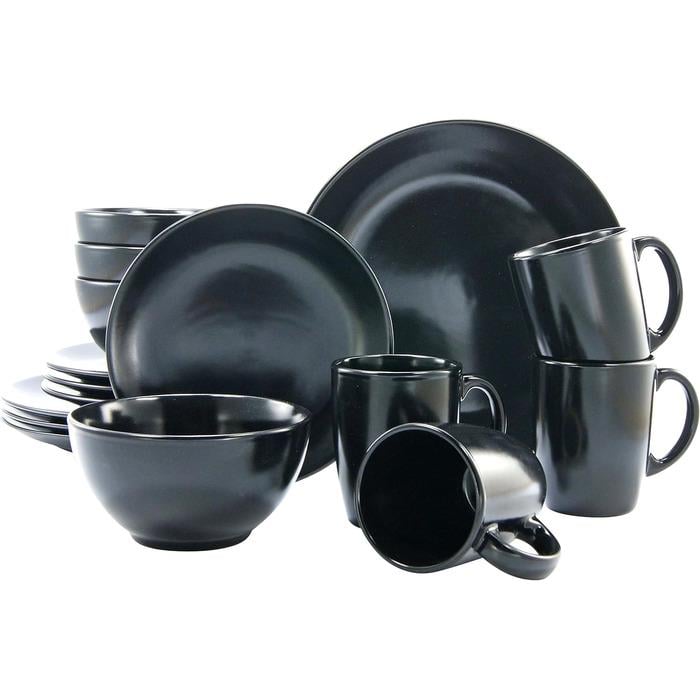 Столовий сервіз Creatable Black Matt на 4 персони 16 пр. Чорний (33494271)