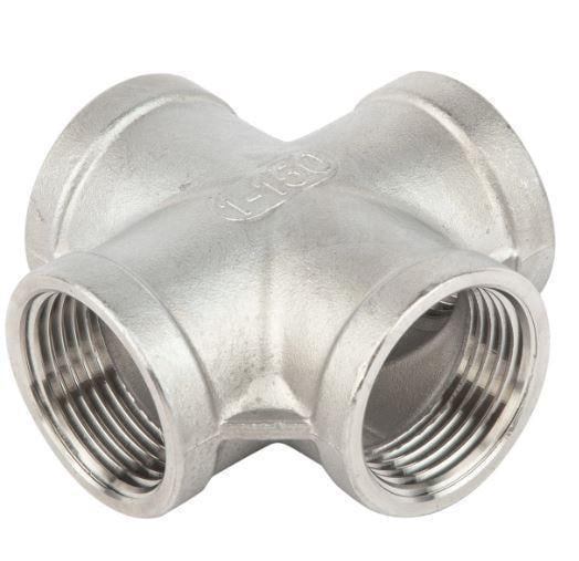 Крестовина с внутренней резьбой 1 нержавеющая сталь AISI316 (27615391)