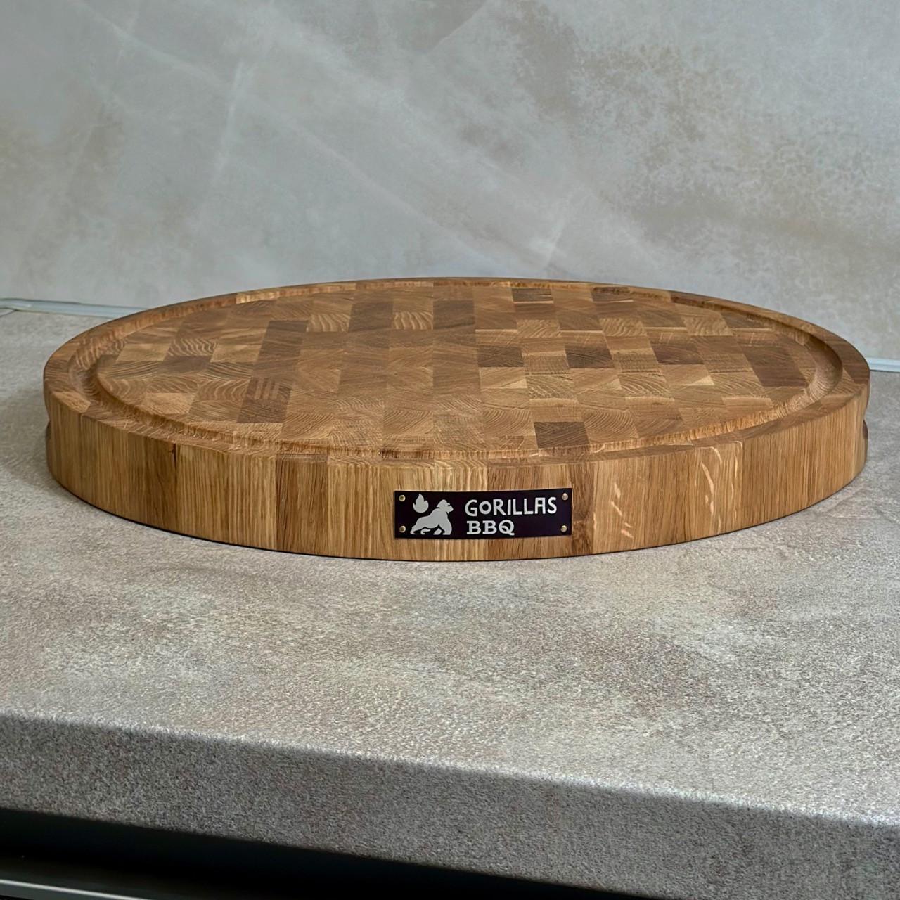 Дошка обробна торцева дерев'яна кругла 400 мм (27722328)