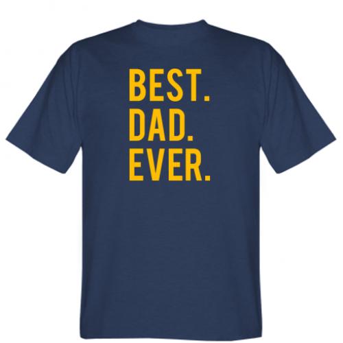 Футболка мужская "Best. Dad. Ever." 2XL Темно-синий (6284918-8-126131-XXL)