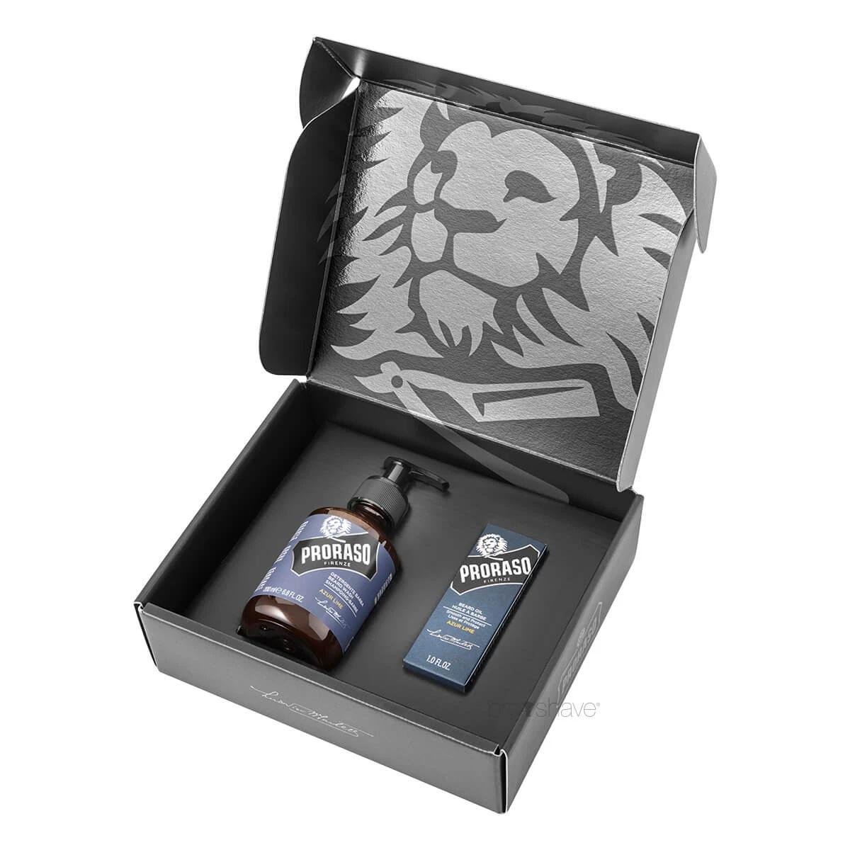Подарочный набор для бороды Proraso Special Beard Care Set Azur Lime (ПР113)