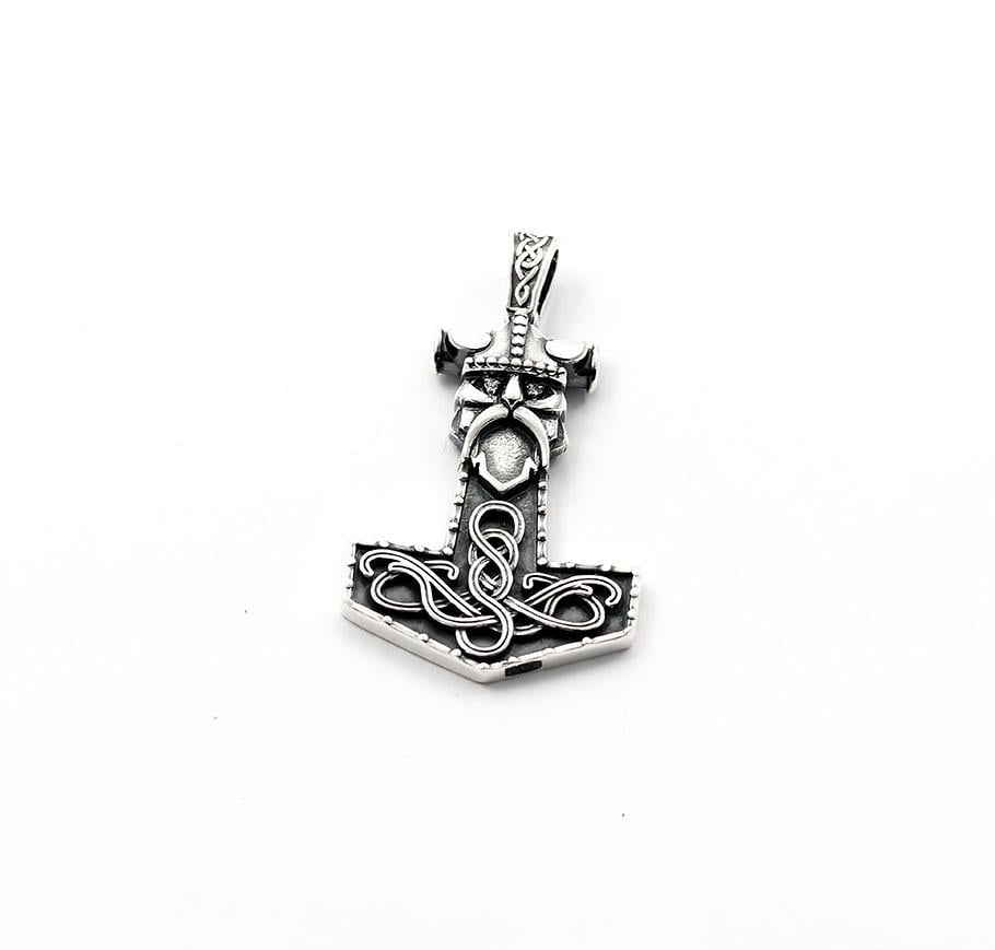 Кулон оберег Maxi Silver 9295 Молот тора (89295)