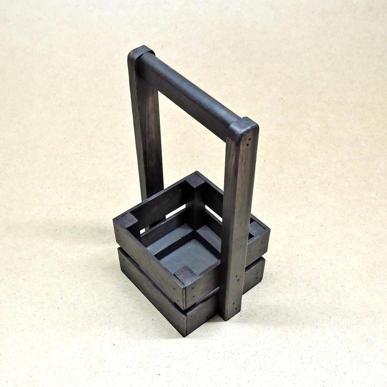 Корзинка подарочная из дерева Шервуд 12х12 см Венге (ПДК-0021112) - фото 6 Корзинка подарочная из дерева Шервуд 12х12 см Венге (ПДК-0021112) - фото 6