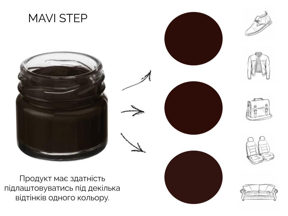 Фарба бальзам для замші та нубуку Mavi Step Multi Oil Balm 25 мл Коричневий (E07/105/025) - фото 3