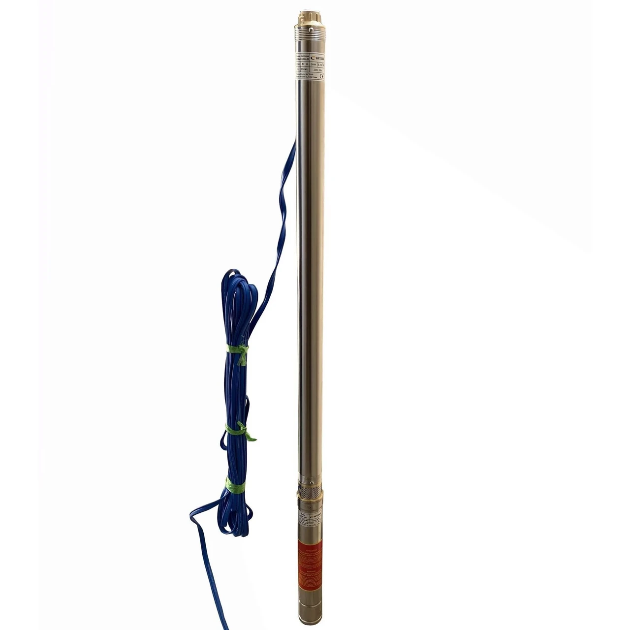 Насос свердловинний Optima 2,5SDm1,5/33 з підвищеною стійкістю до піску 0,55 кВт 87 м з пультом та кабелем 15 м/2,5" (24209670)