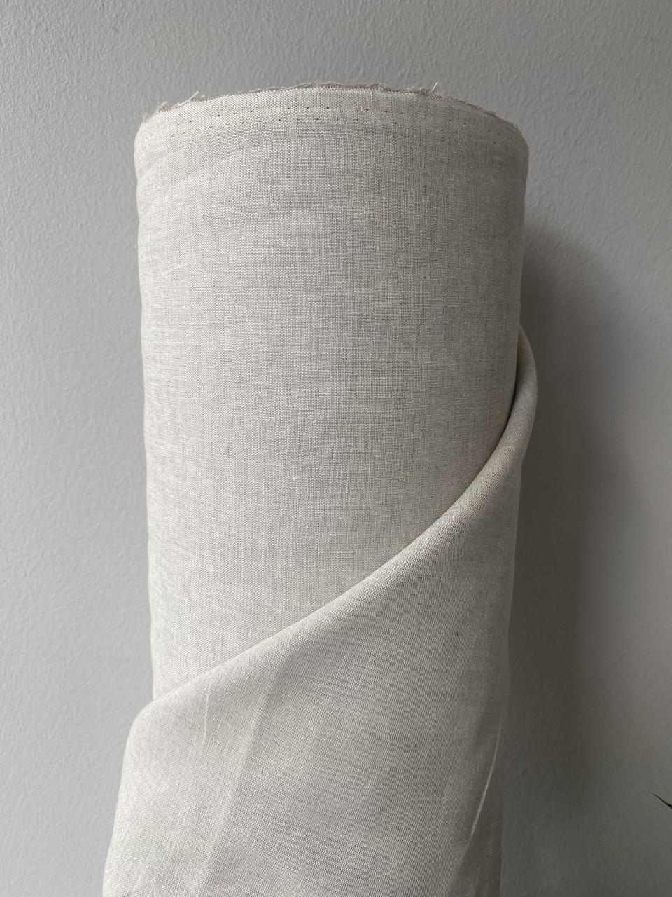Тканина LINEN PLUS 51% льон та 49% бавовна 150 см 330 Сірий - фото 7