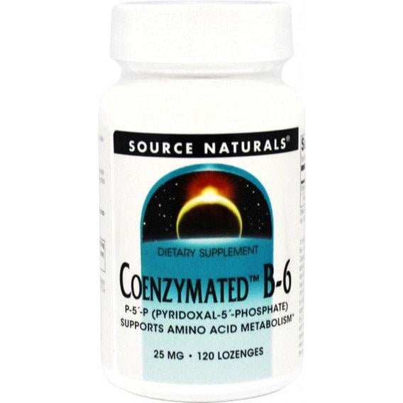 Пиридоксин Source Naturals Coenzymated vitamine В6 25 мг 120 Lozenges