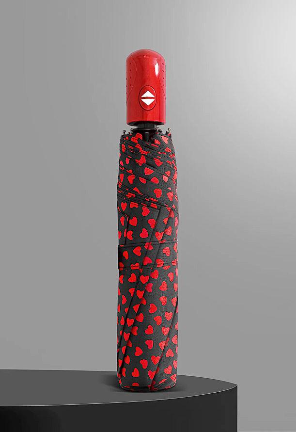 Зонтик складной автомат Hearts 8 спиц купол 110 см Red (30258) - фото 4 Зонтик складной автомат Hearts 8 спиц купол 110 см Red (30258) - фото 4