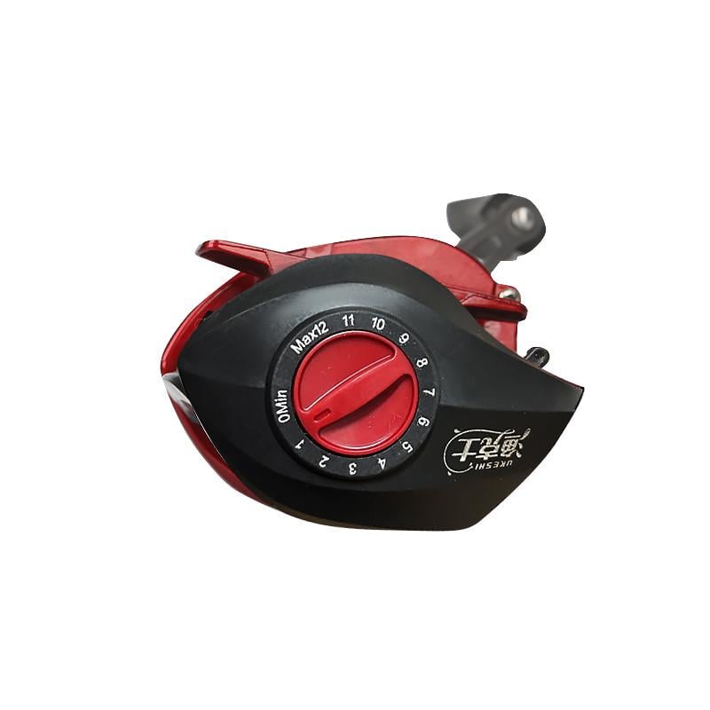 Катушка рыболовная Yumoshi AK 200 мультипликаторная для спиннинга правая рука Black/Red (784780639) - фото 3 Катушка рыболовная Yumoshi AK 200 мультипликаторная для спиннинга правая рука Black/Red (784780639) - фото 3