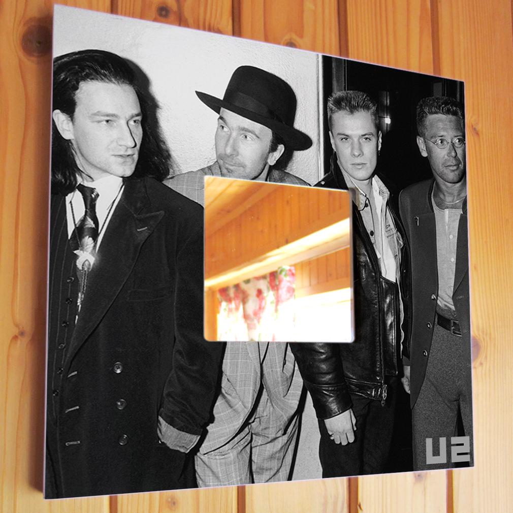 Зеркало декоративное "Фото U2. Боно" 260х260 мм (M03481)