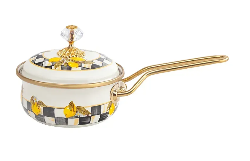 Ковш эмалированный Elmani SICILY с крышкой 0,9 л 14х31 см Ковш эмалированный Elmani SICILY с крышкой 0,9 л 14х31 см