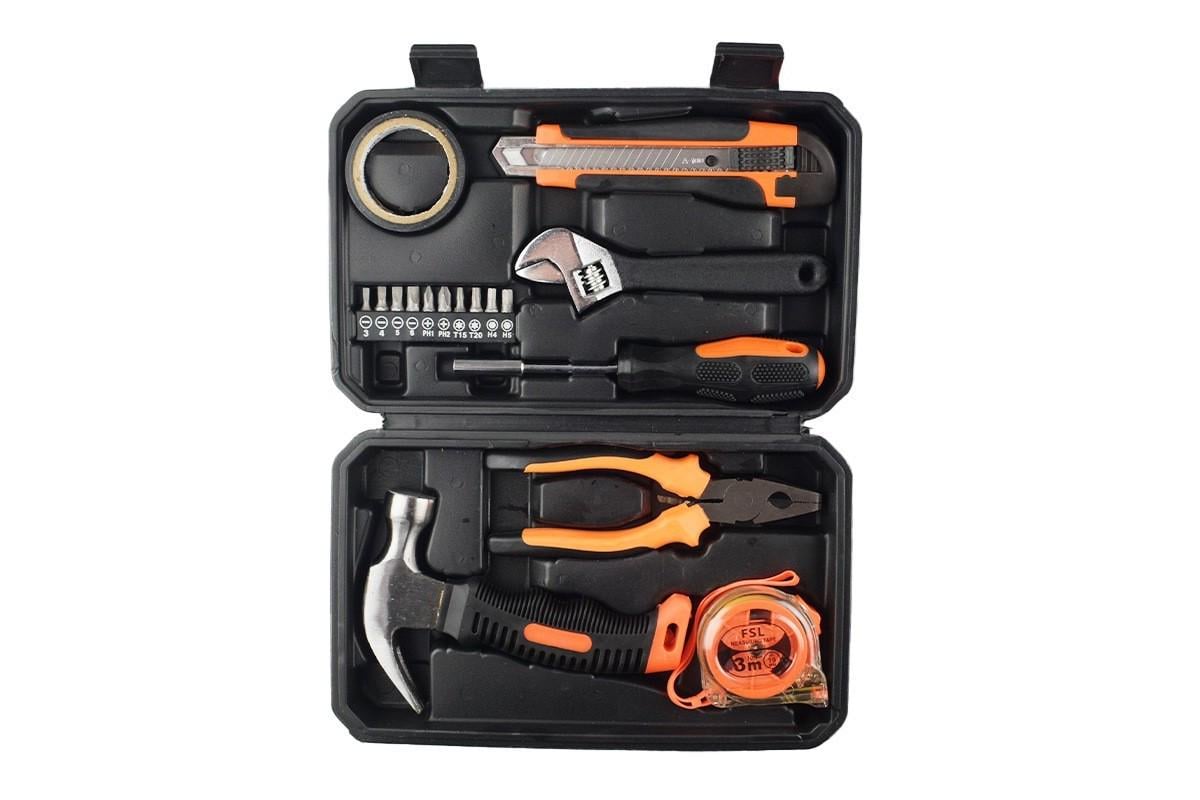 Набір інструментів для дому Worker 002-3 із сталі 17 пр. у кейсі Чорний (124-14-16258) Набір інструментів для дому Worker 002-3 із сталі 17 пр. у кейсі Чорний (124-14-16258)